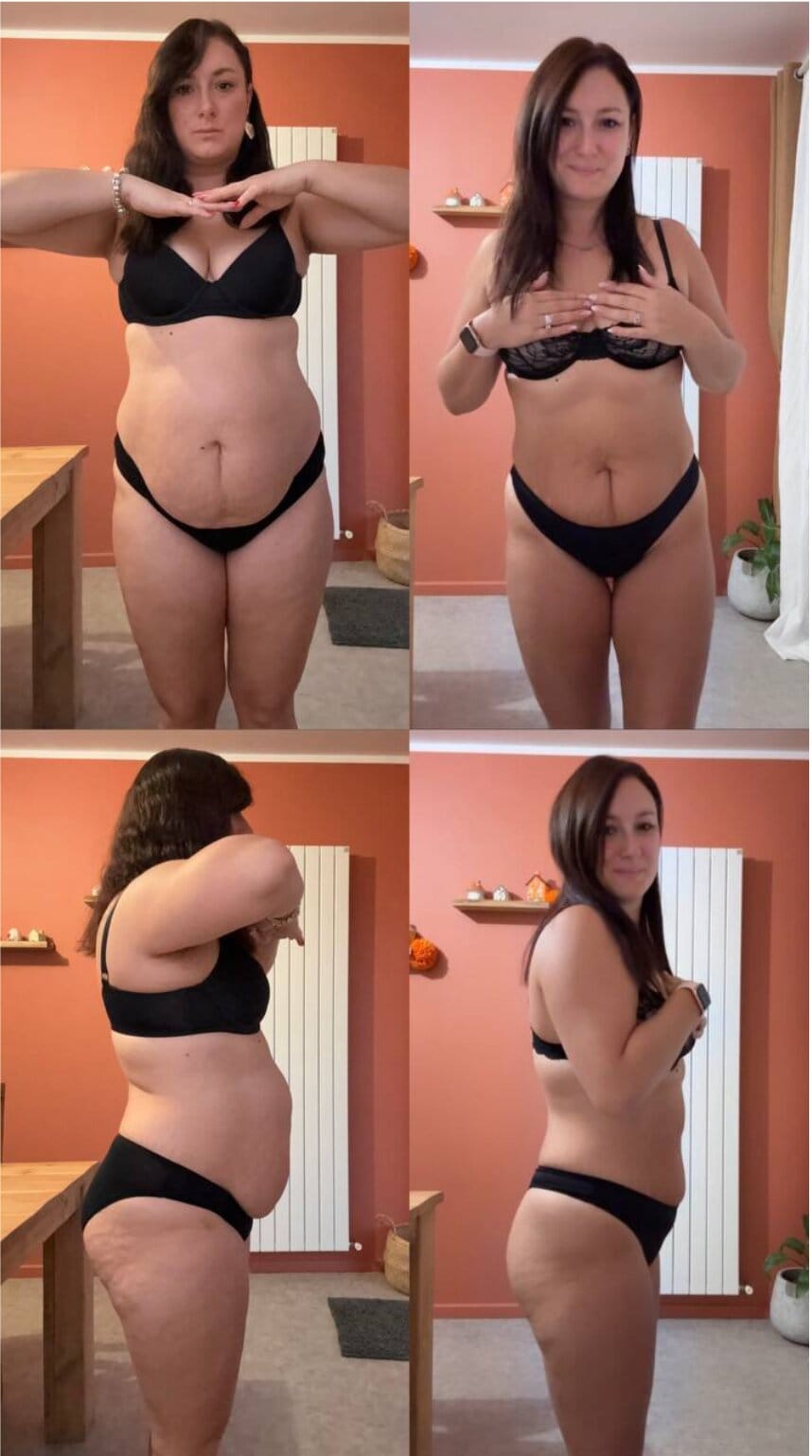 Avant / après perte de 20 kilos en 6 mois